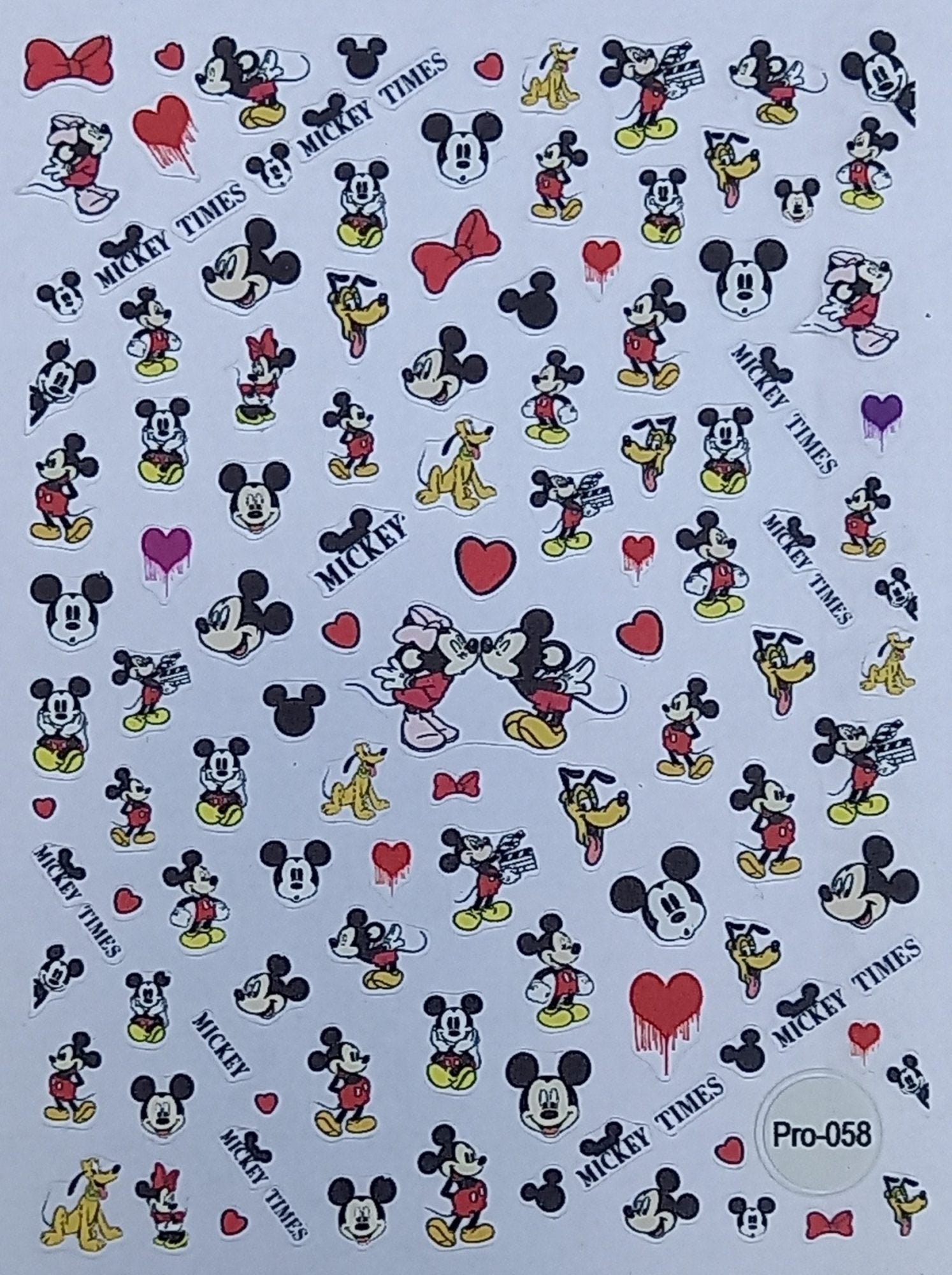 Disney (Mickey Mouse) Nail Art Stickers