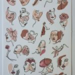 Facial Abstract Nail Stickers