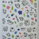 Facial Abstract Nail Stickers