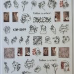 Facial Abstract Nail Stickers