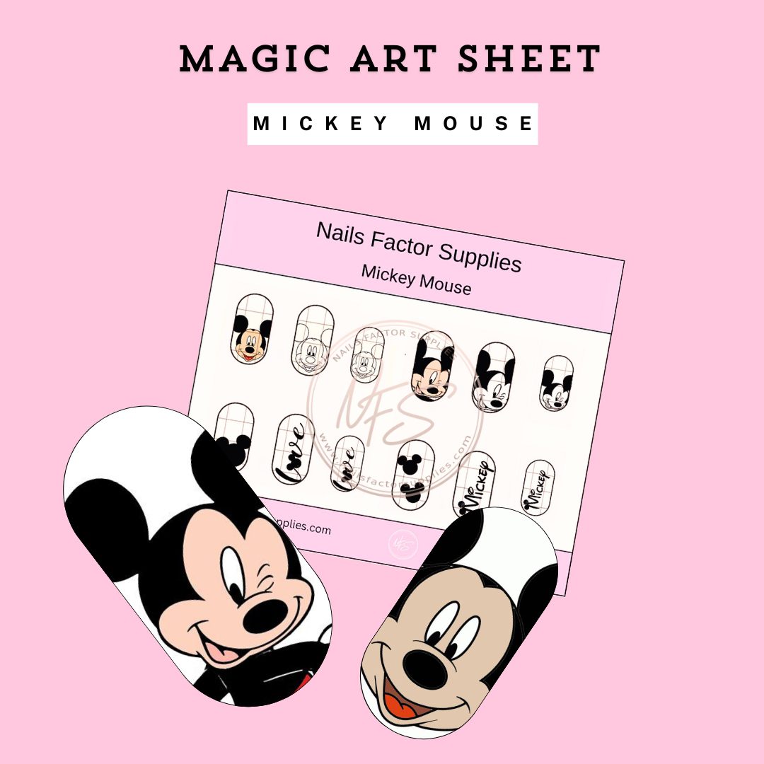 Magic Nail Art Sheet Option Mickey Mouse