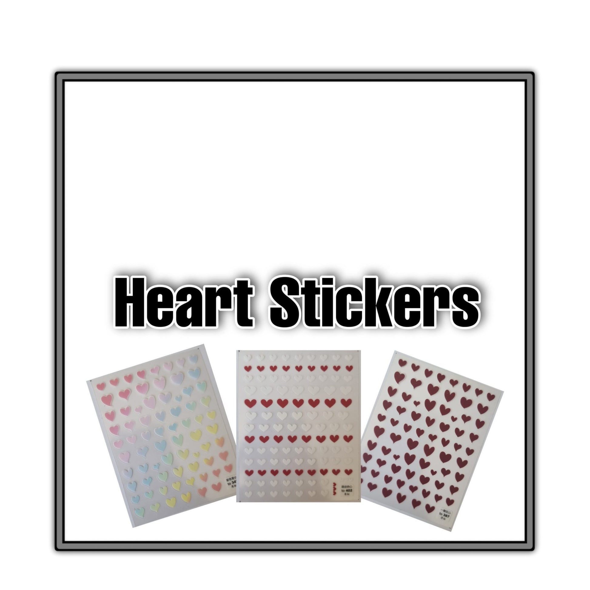 Heart Nail Art Stickers