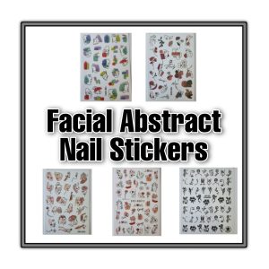 Facial Abstract Nail Stickers