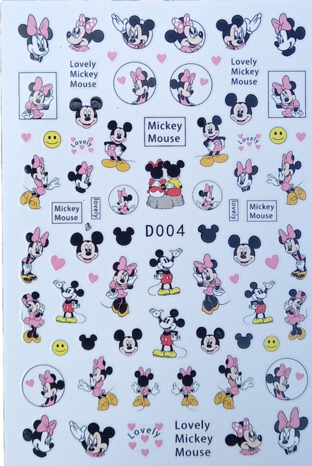 Disney (Mickey Mouse) Nail Art Stickers